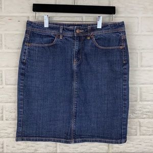 Banana Republic Women Jean Denim Skirt Size 6